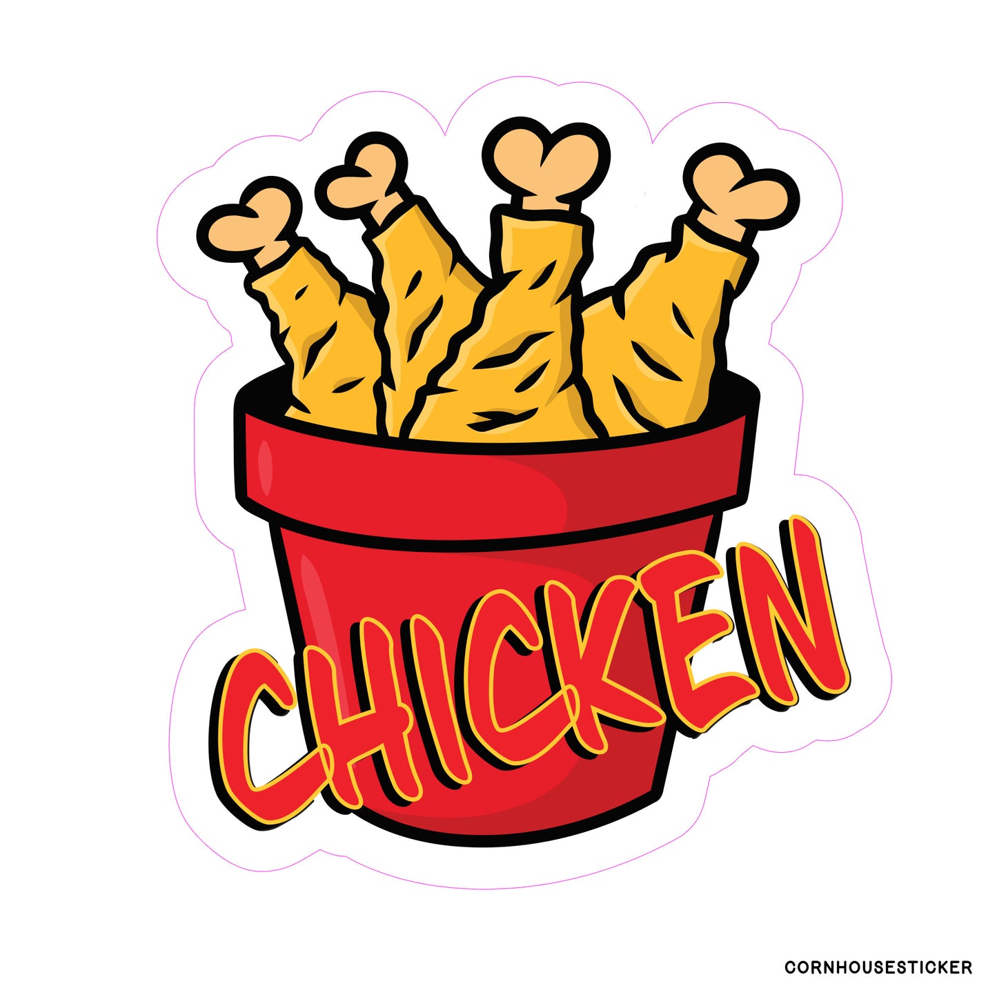 Chicken -vinyl graphic