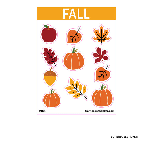 Fall sticker sheet