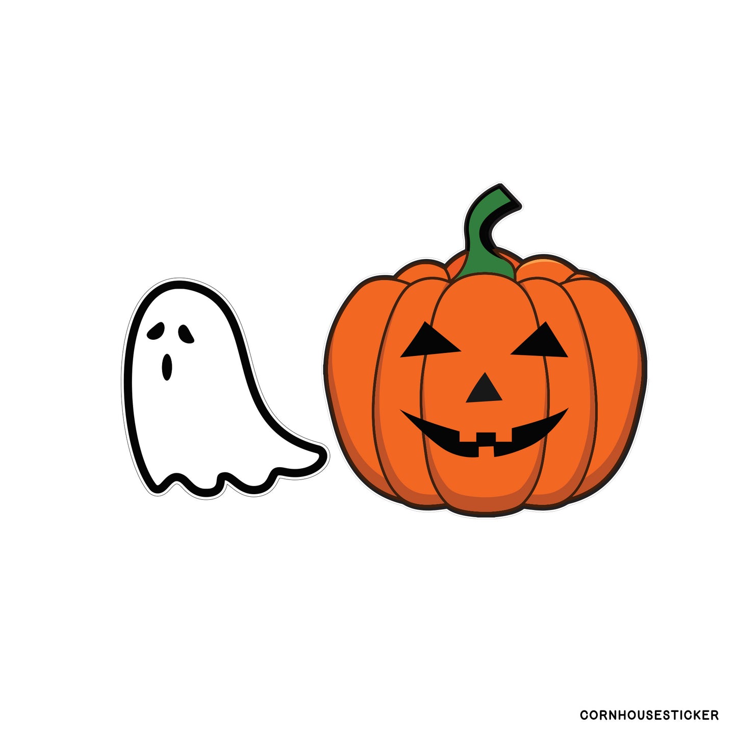 Jack O Lantern and ghost sticker pack!