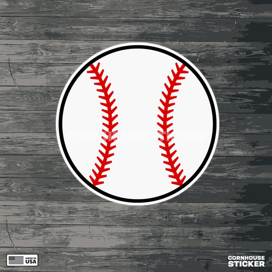 Baseball vinyl sticker