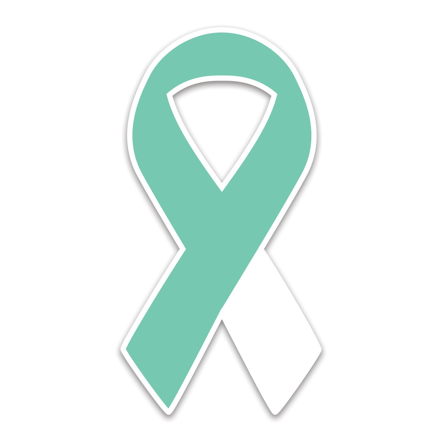 Cervical Cancer Ribbon stickers