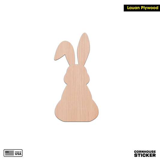 Unfinished Craft Plywood Rabbit