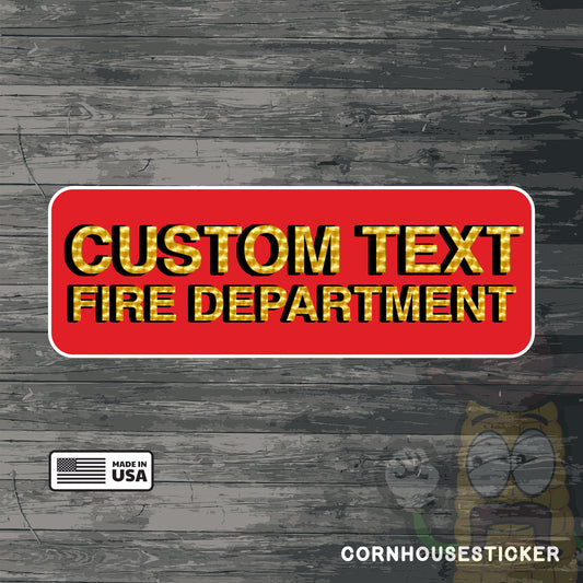 Customizable Fire Department asset tags