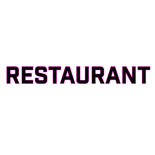 Restaurant vinyl graphic