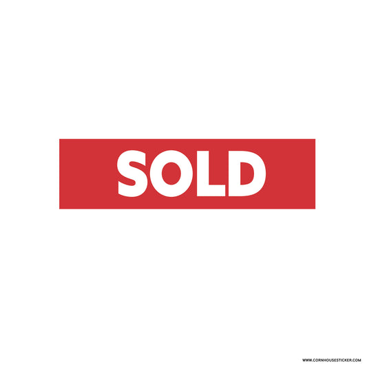 SOLD Real Estate stickers