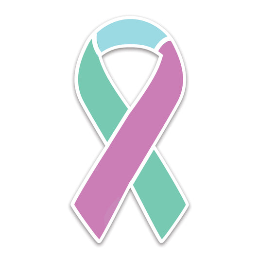 Thyroid Cancer Ribbon stickers