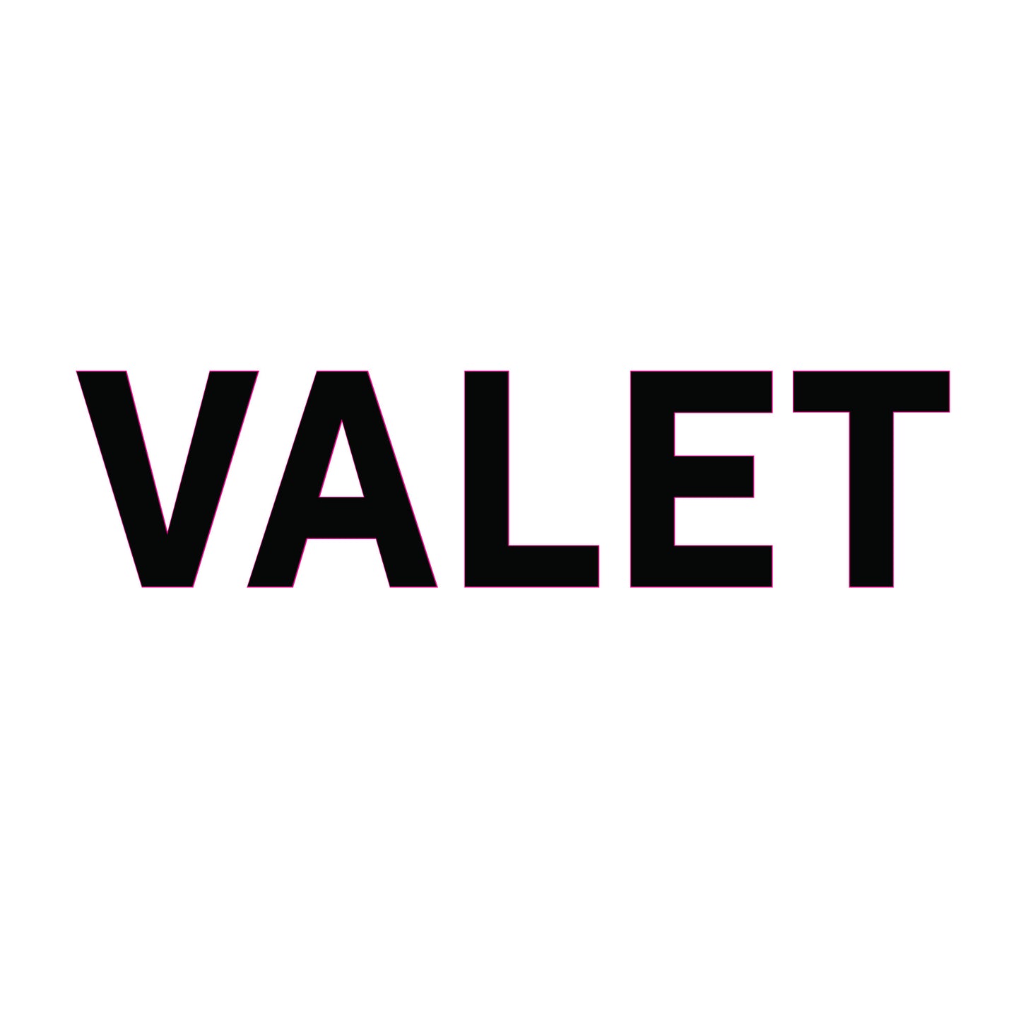 Valet - vinyl graphic