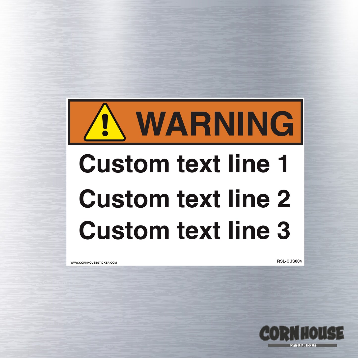 Custom Warning sticker