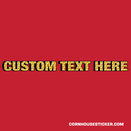 Custom text  fire truck printed lettering