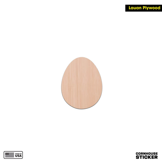 Unfinished Craft Plywood Egg