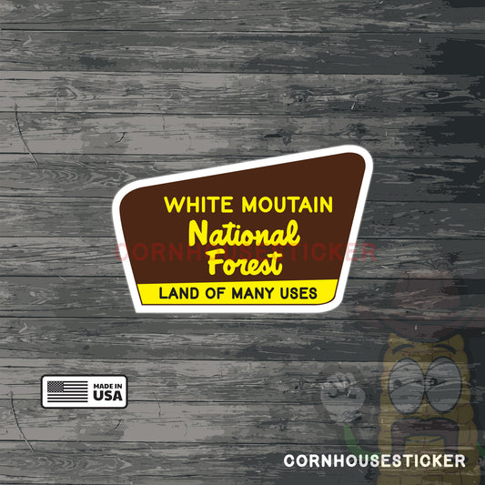White Mountain National Forest sign vinyl sticker
