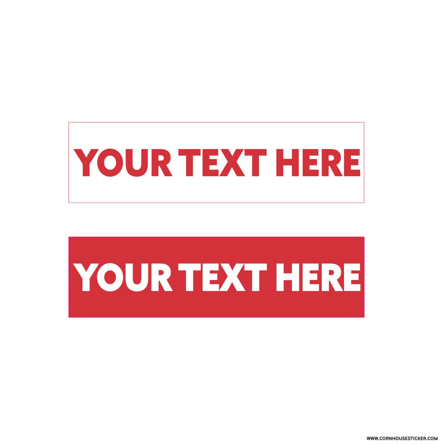 Custom text real estate stickers