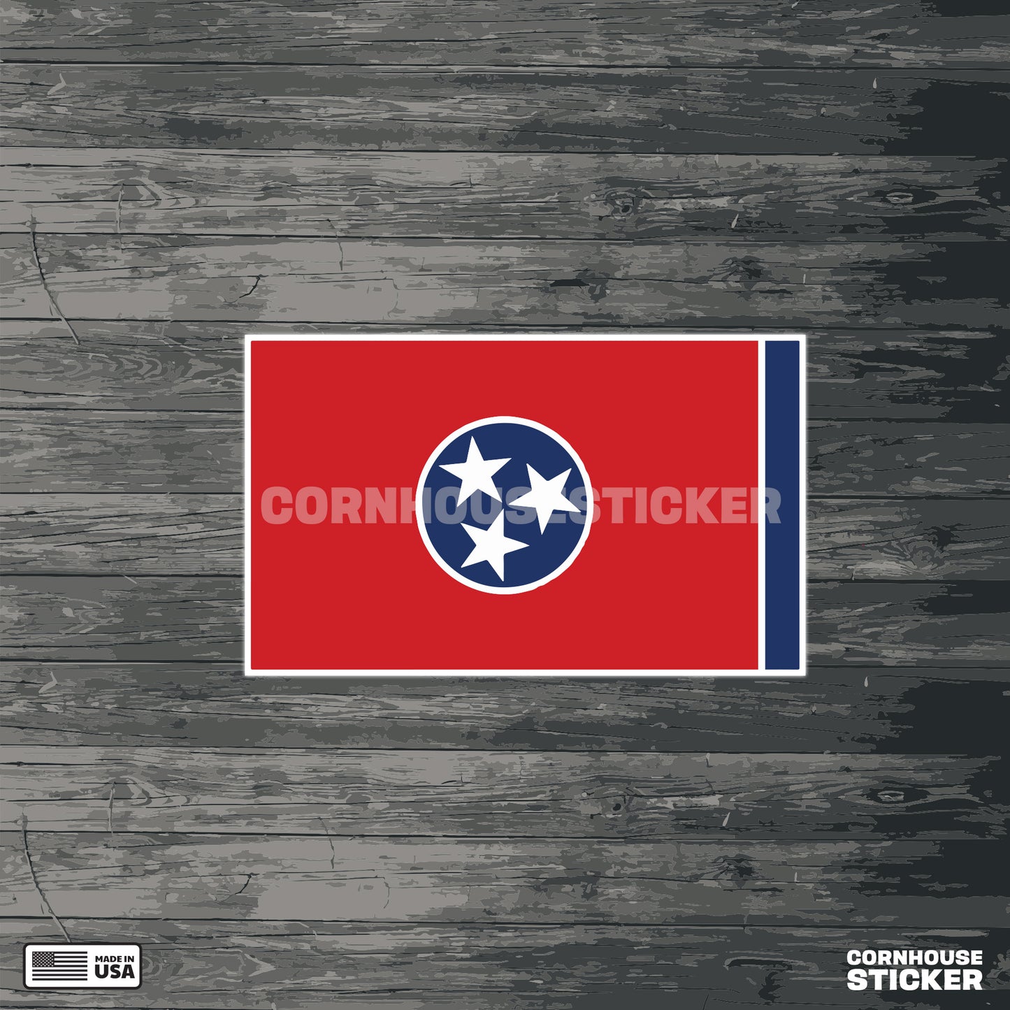 State of Tennessee flag vinyl sticker