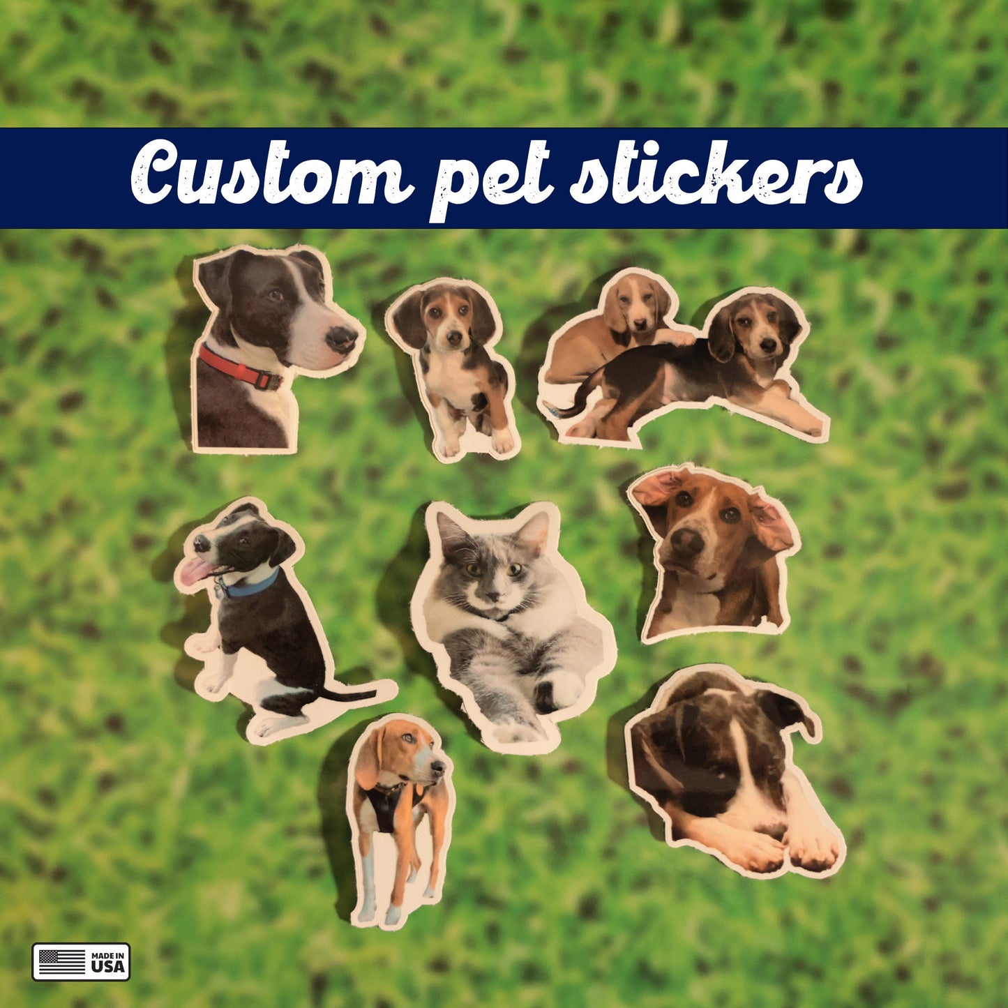 Custom pet sticker (10 count ) | Custom stickers
